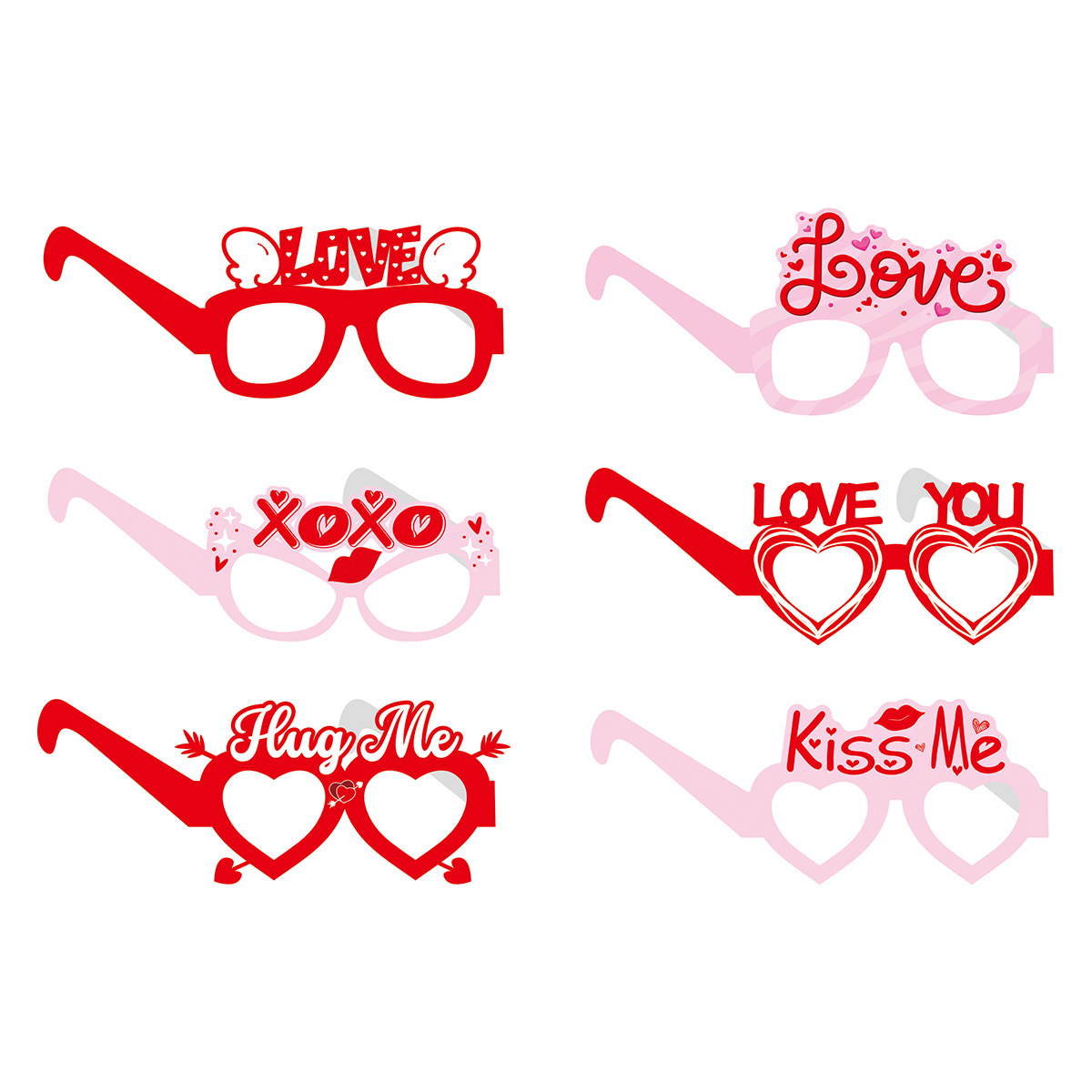 Valentine's Day Cartoon Style Solid Color Paper Party Festival Decorative Props display picture 3