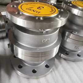 ZSGP-25P气动不锈钢法兰梭阀尺寸外形图片