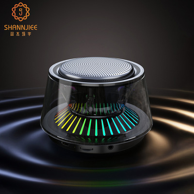 跨境新款迷你无线蓝牙音箱家用桌面音响RGB灯智能数码户外音响|ms