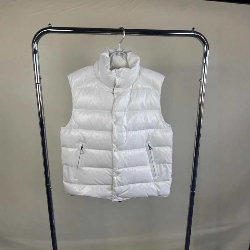 Mengkou TIB94 down jacket vest, unisex, Maya stand-up collar, small logo, warm winter coat, high-end vest