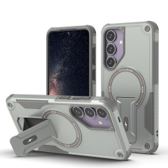 适用三星S25UItra磁吸手机壳隐藏支架A17防撞S24全包A07保护套A36