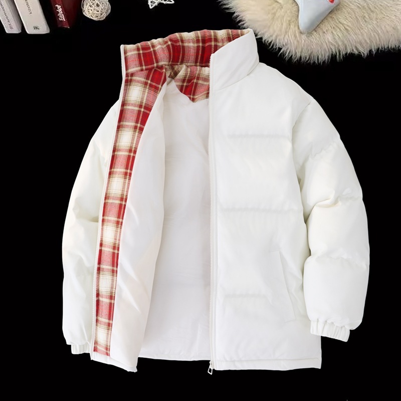 Popular data recommendation: Plaid patchwork upgraded cotton-padded jacket, unisex, loose, casual, versatile, suitable for autumn and winter