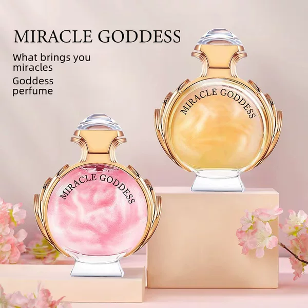 Perfume for Women Miracle Goddess Gold Perfume Gift Set Floral Fragrance Long-Lasting Light Fragrance Student Girl Perfume Wholesale