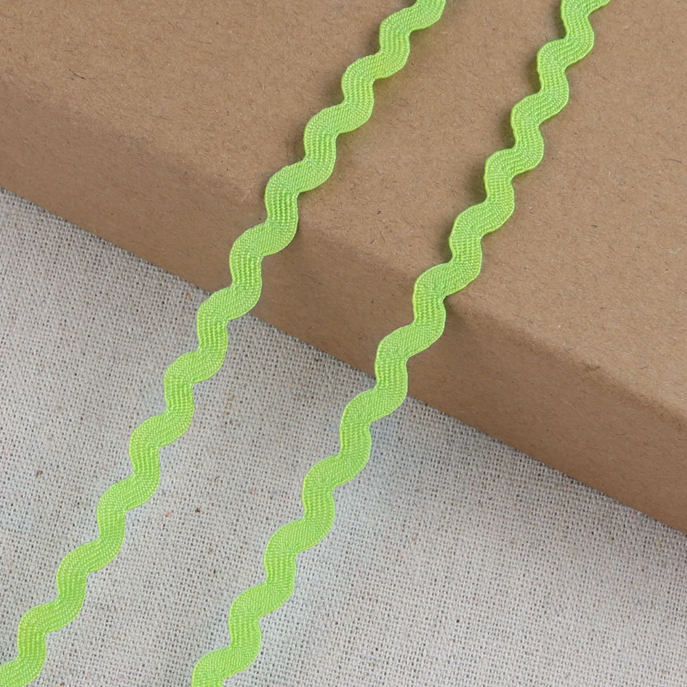 5mm丙纶S带弯带 礼品包装家居彩色波浪带曲边织带批发lc0