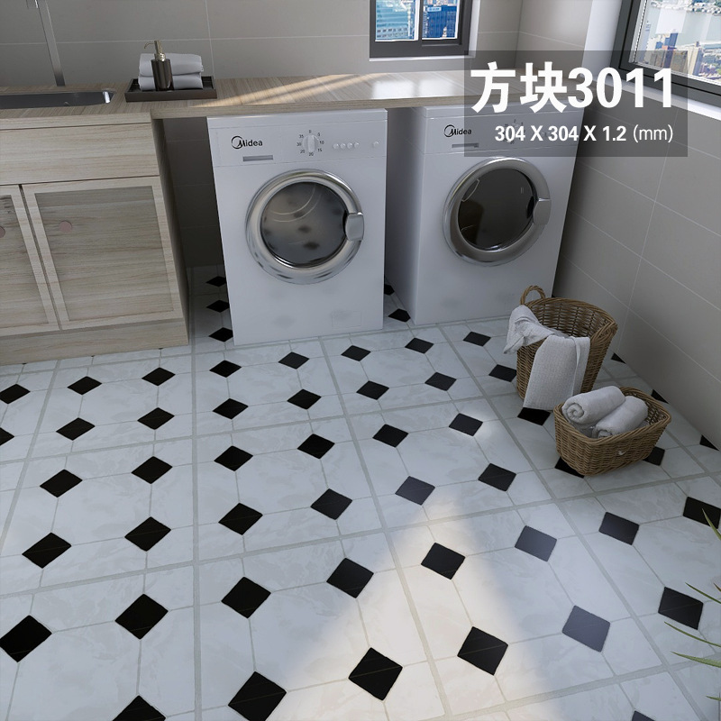 Piso de baño autoadhesivo alfombra impermeable de suelo de cemento renovación de suelo de suelo ladrillo de suelo antideslizante cuero image 42