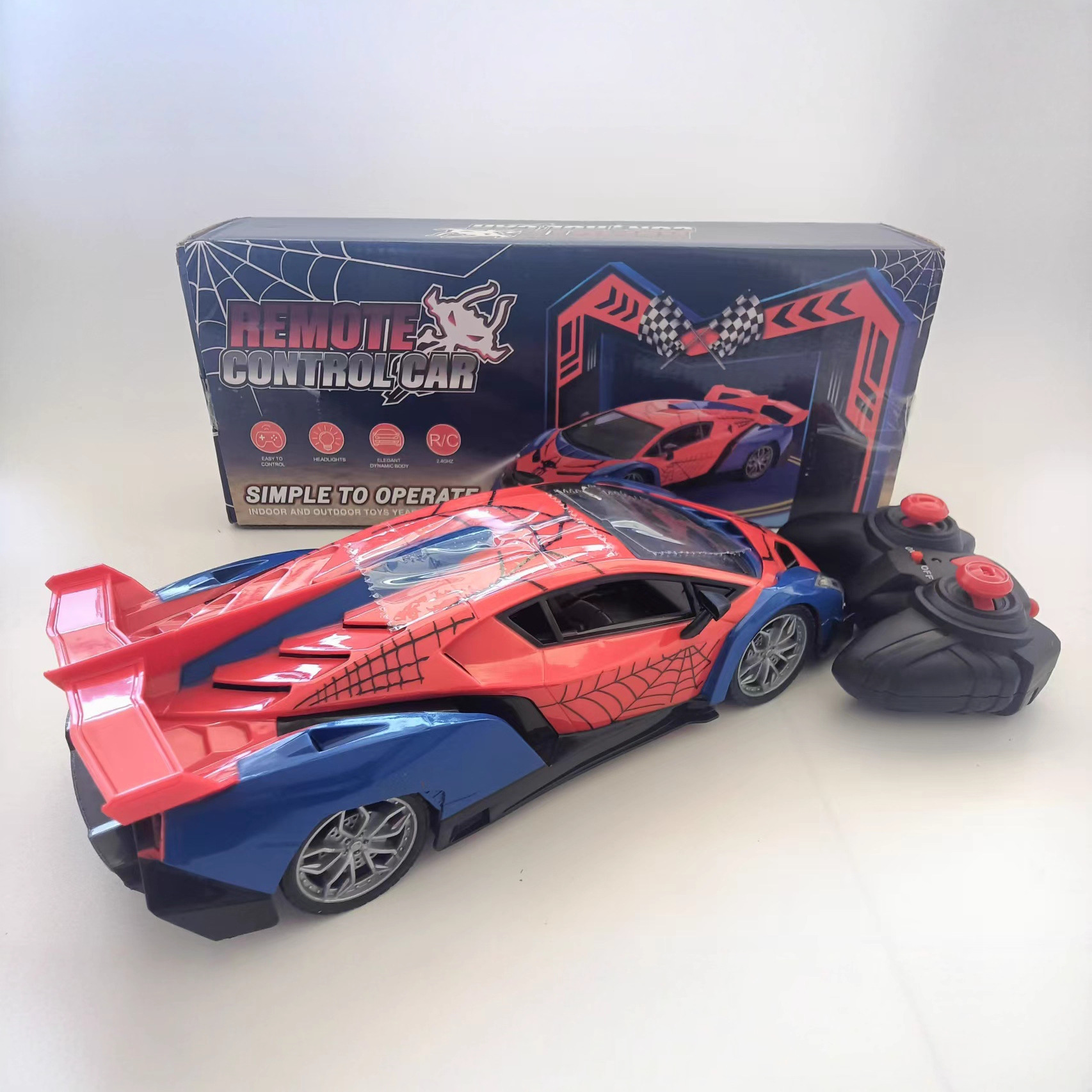Transfronterizos niños araña control remoto coche Aliexpress rollover truco eléctrico juguetes todoterreno niño torsión coche de carreras