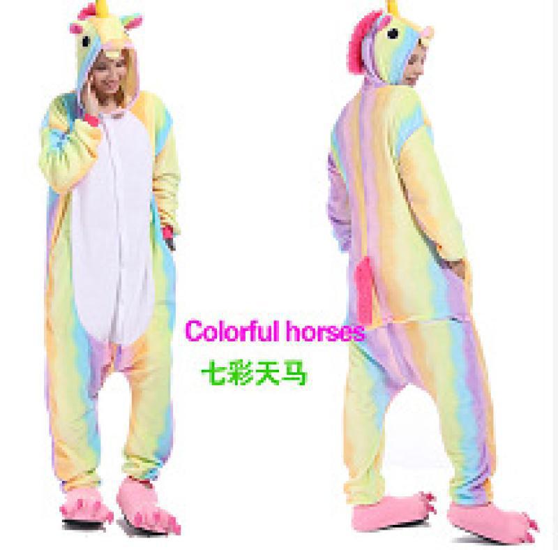 Pijamas transfronterizos al por mayor de fábrica Labubu pijamas femeninos de una sola pieza de dibujos animados pijamas de animales de franela Capibala