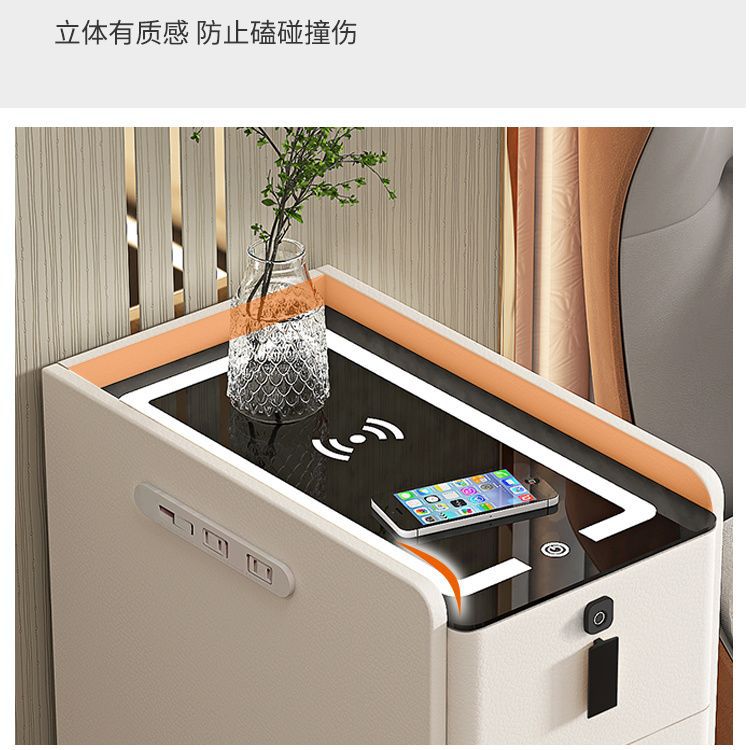 흰색 + 완전 지능형 + 지문 잠금 장치