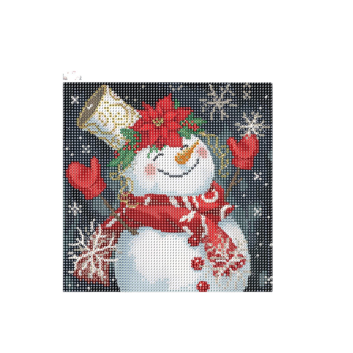 Pegatinas hechas a mano pintura de diamantes nueva bufanda de Navidad para niños muñeco de nieve pintura adhesiva de resina de alta calidad artefacto de descompresión de bricolaje