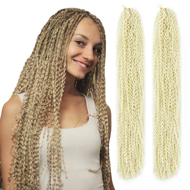 Europeas y estadounidenses pelucas trenzas pequeñas trenzas delgadas zizi trenzas coloridas delgadas de tres hebras trenzas de fibra química trenzas