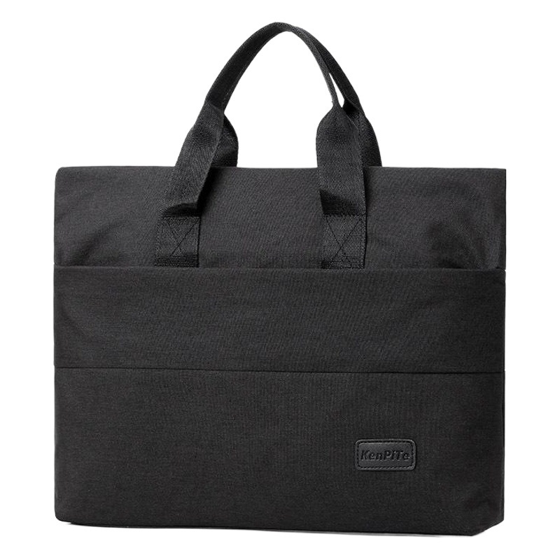 Venta directa de fábrica de 15,6 pulgadas de los hombres de nylon simple maletín portátil lote impresión LOGO archivo bolsa