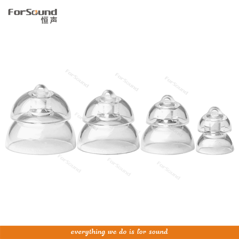 耳道式助听器miniFit dome透明双层封闭耳摸头 6mm/8mm/10mm/12mm