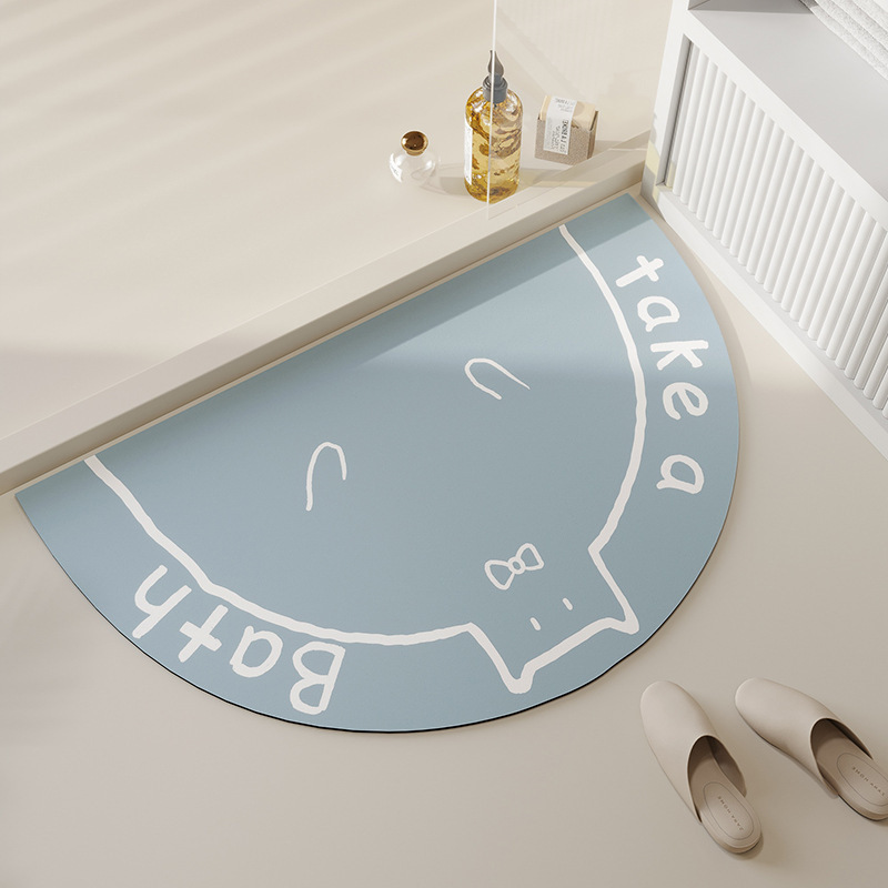 라운드 고양이-라이트 블루