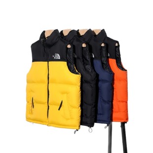 North American High Version 1996 Men's Embroidered Down Vest Unisex Loose Warm Couple Vest Jacket