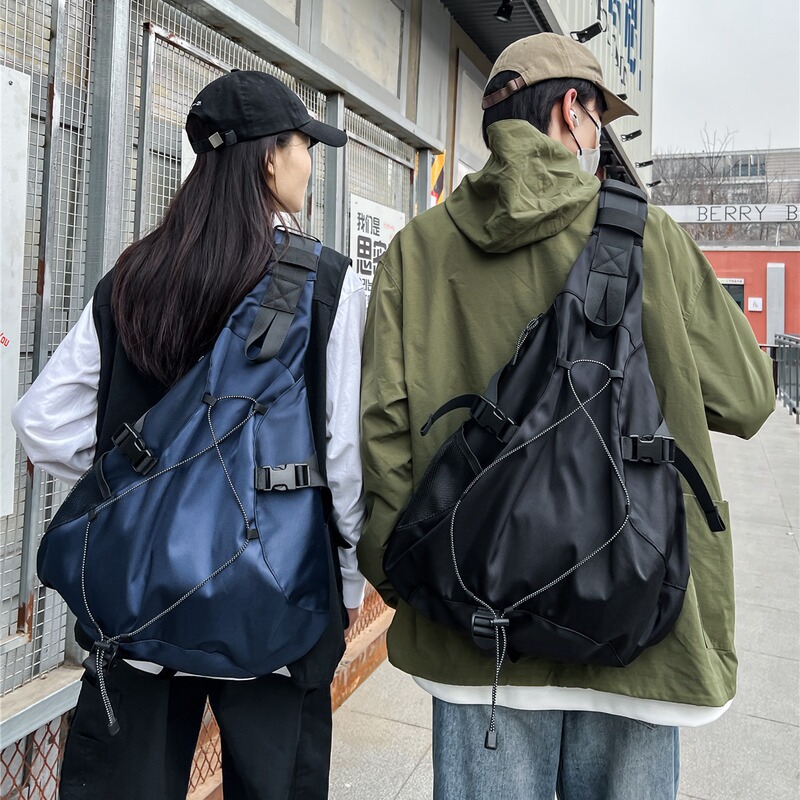 Men's Crossbody Bag Cross-border New Fashion Brand Large Capacity Sports Satchel Student Personalized Outdoor Tooling Shoulder Bag