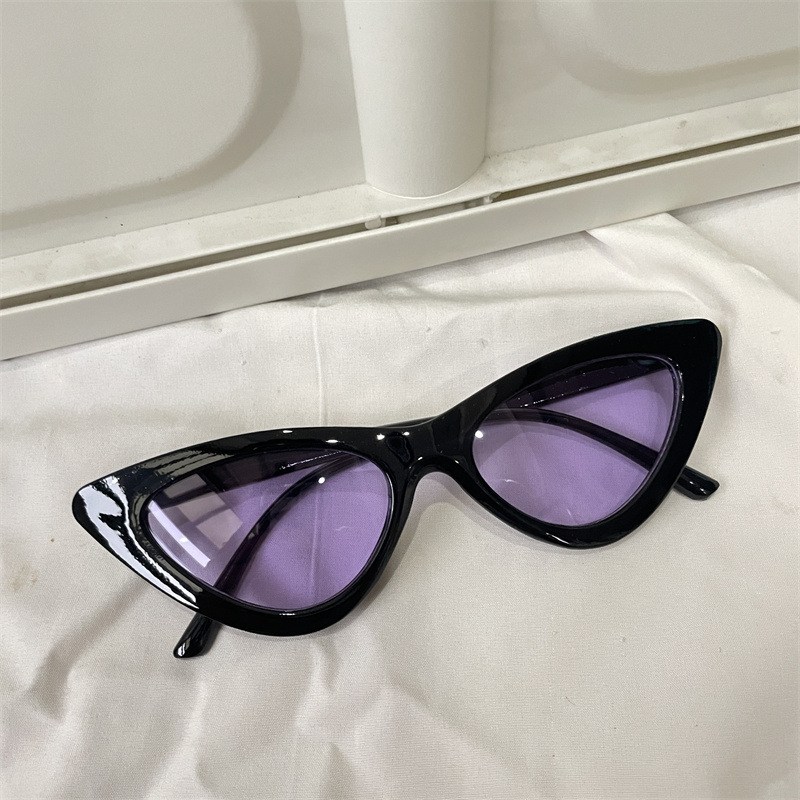 レトロな円枠サングラス紫色のドーパミンギャルメガネ男紫外線防止近視サングラス女性の丸い顔
