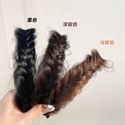 Plait false have a hoop headdress manual fishbone braided headband spread the braid hair girl