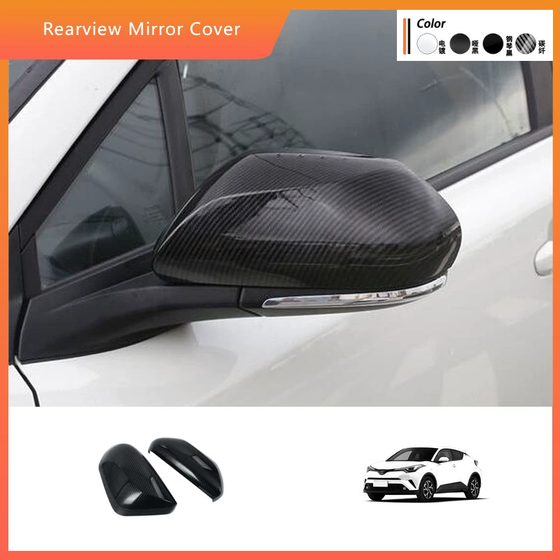 Подходит для моделей C-HR 2016-2023 годов, накладка на зеркало заднего вида с рисунком под карбон, накладка на зеркало заднего вида CHR, декоративная накладка на зеркало заднего вида с указателем поворота.