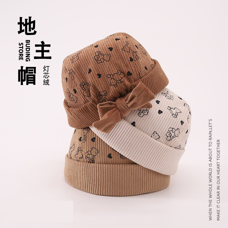 Sombreros para bebés primavera y otoño para bebés Sombreros para niños y niñas Sombreros piratas de otoño y invierno para bebés Sombreros de piel de melón