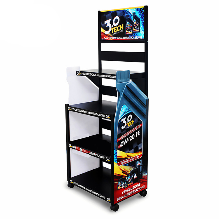 壳牌美孚嘉实多润滑油道达尔福斯长城昆仑康普顿龙蟠摩特机油展架