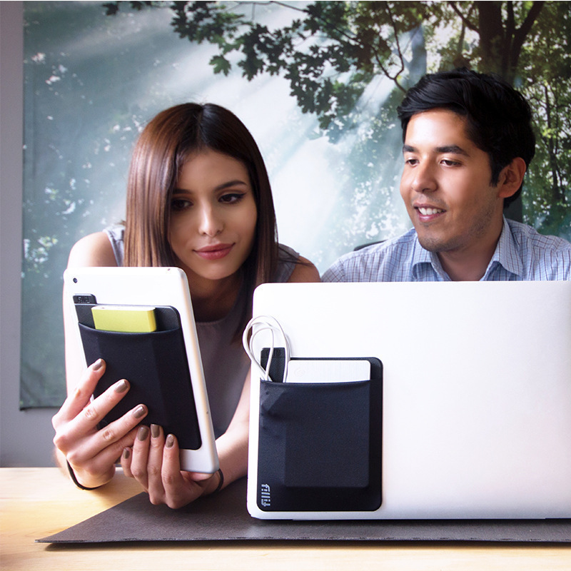 Spot Stretch Lycra Cloth Laptop Back Sticker Pen Bag Wireless Mouse Bag Tablet PC Sticker Card Bag