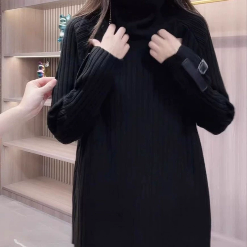 Демисезонная булавка, свитер, oversize, ассиметричный крой