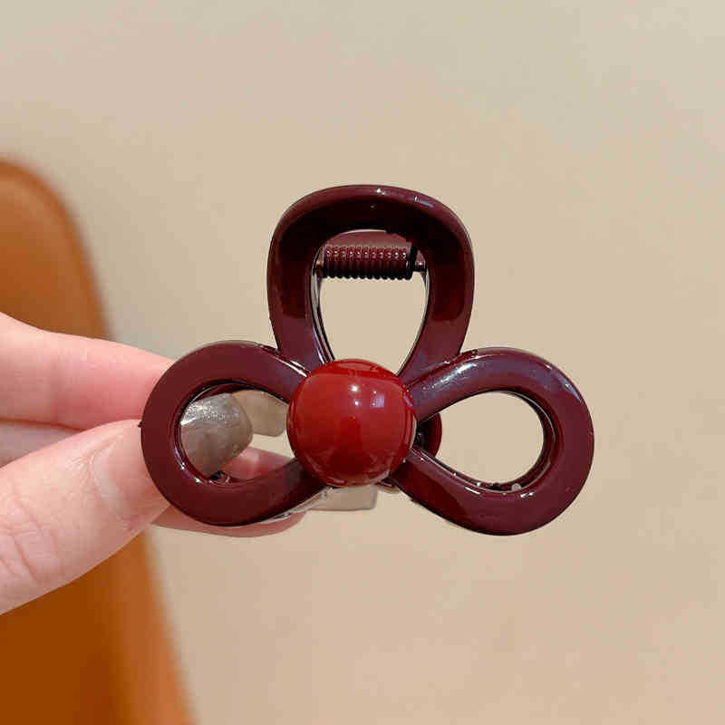 Anchor Clip de cabello de arco de sangrana para niñas otoño y invierno nuevo clip de agarre para mujeres en la parte posterior de la cabeza de cabello de tiburón clip de cabello medio