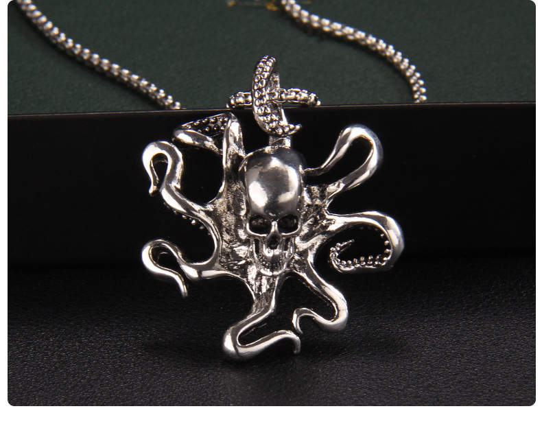Fashion Octopus Stainless Steel Plating Pendant Necklace 1 Piece