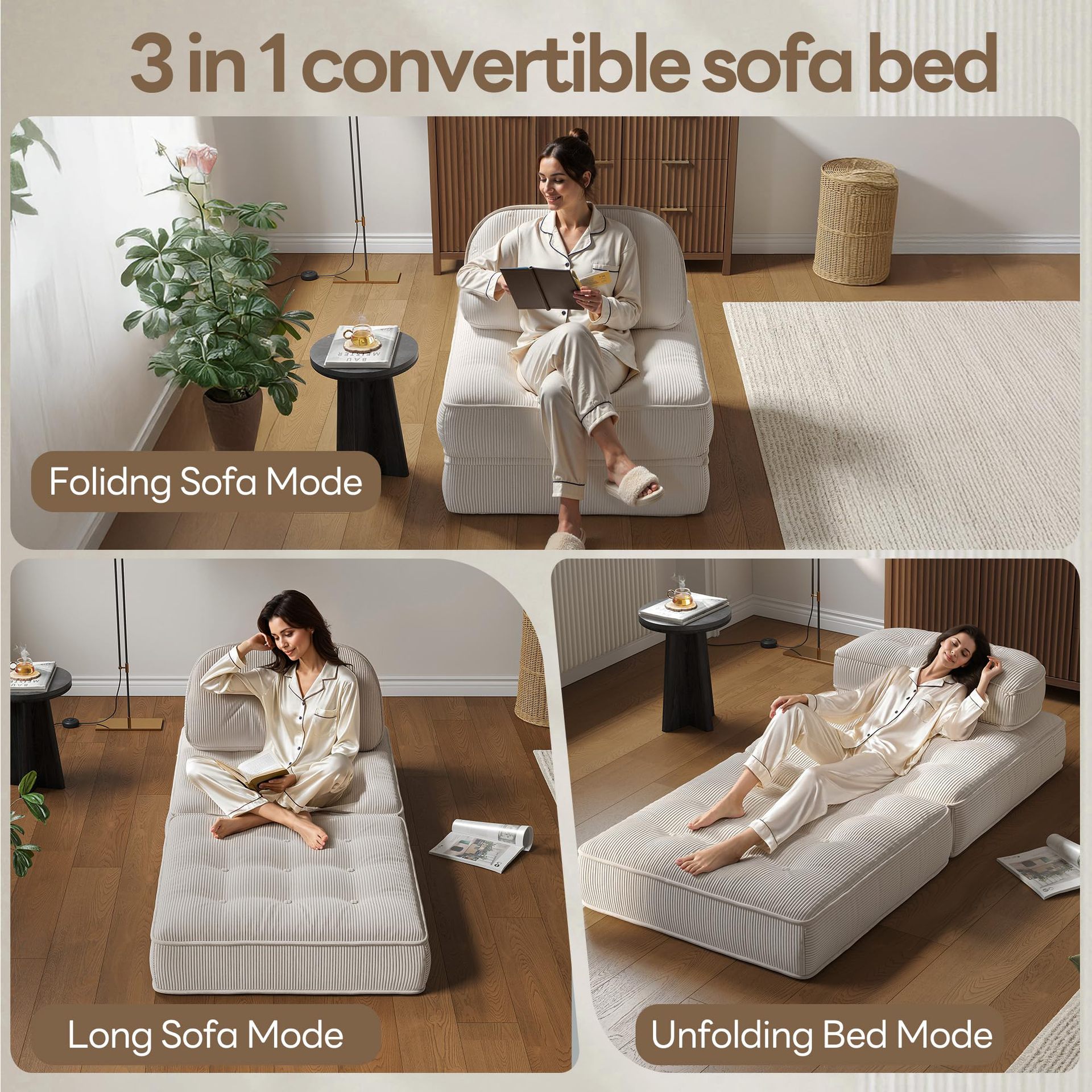 Amazon explosión esponja compresión sofá cama meandruño sofá de piso individual vacío bolsa de bobina sin instalación