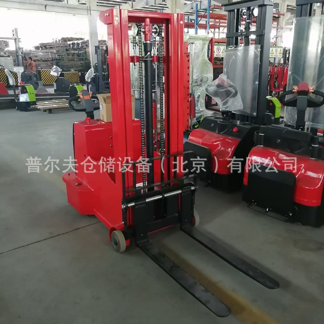 轻型小型全电动半电动无支腿平衡重堆高车堆高机液压叉车升高车