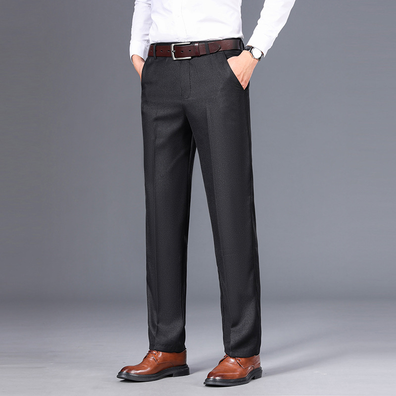 Pantalones Casuales de Negocios Estilo 2025 para Hombres de Mediana Edad y Mayores, Pantalones Casuales Gruesos con Forro Polar para Otoño e Invierno, Pantalones Largos para Papá