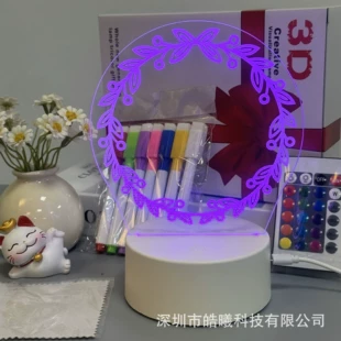 3D-ночник-доска для рисования и записей DIY детский сувенир