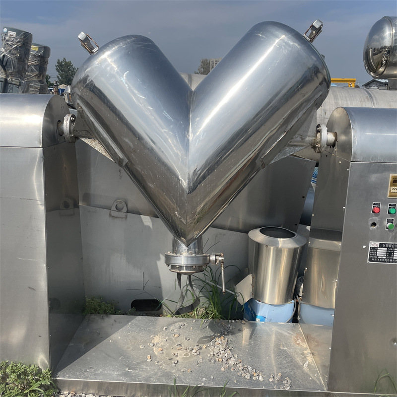 出售V型混合机 二手工业混合机 不锈钢立式混合设备