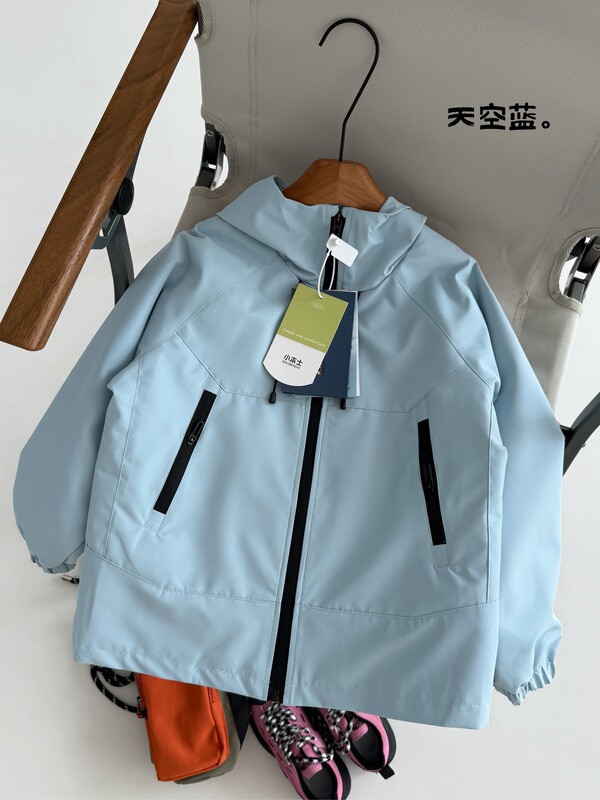 儿童美式潮流冲锋衣外套2025秋季新品户外登山运动挡风防水冲锋衣|undefined