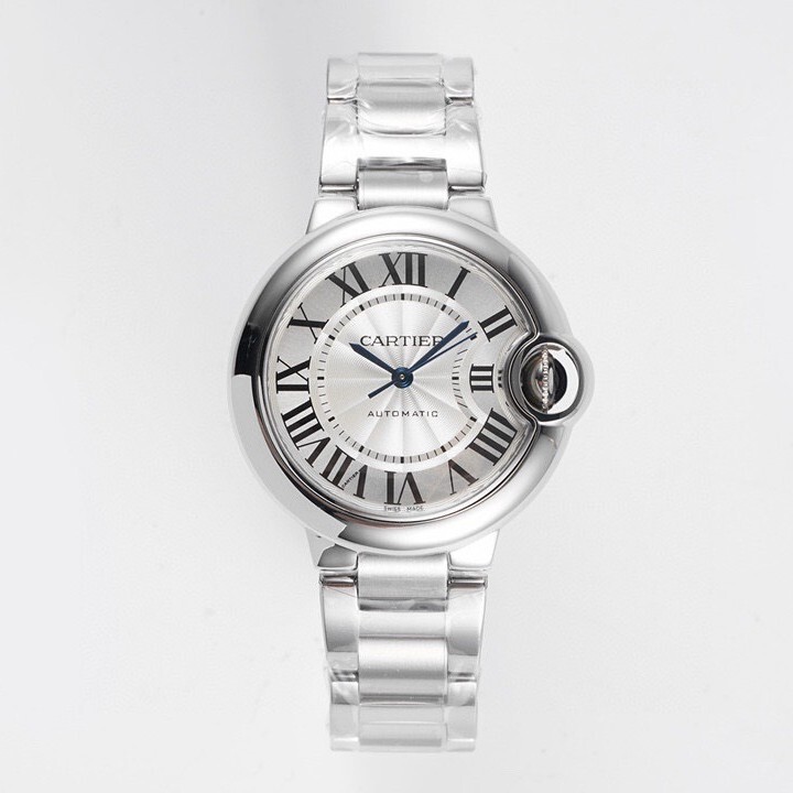 Af V6 Blue Balloon 33mm Fully Automatic Mechanical Watch Fisheye Waterproof Tank Santos Women's Watch Stainless Steel Strap Af V6 Blue Balloon 33mm Fully Automatic Mechanical Watch Fisheye Waterproof Tank Santos Women's Watch Stainless Steel Strap