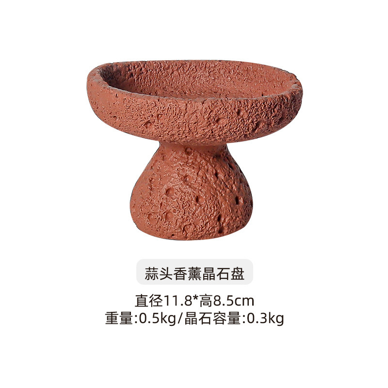 隕石拡香石家庭用結晶石アロマ小衆高級置物無火アロマ精油持続アロマ容器皿|undefined