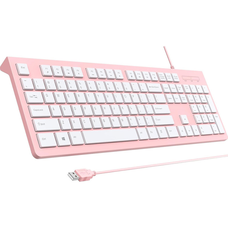 工場在庫あり 有線キーボード 静音 防滴 軽量 コンピュータ ノートブック オフィス専用キーボード 在庫あり|undefined