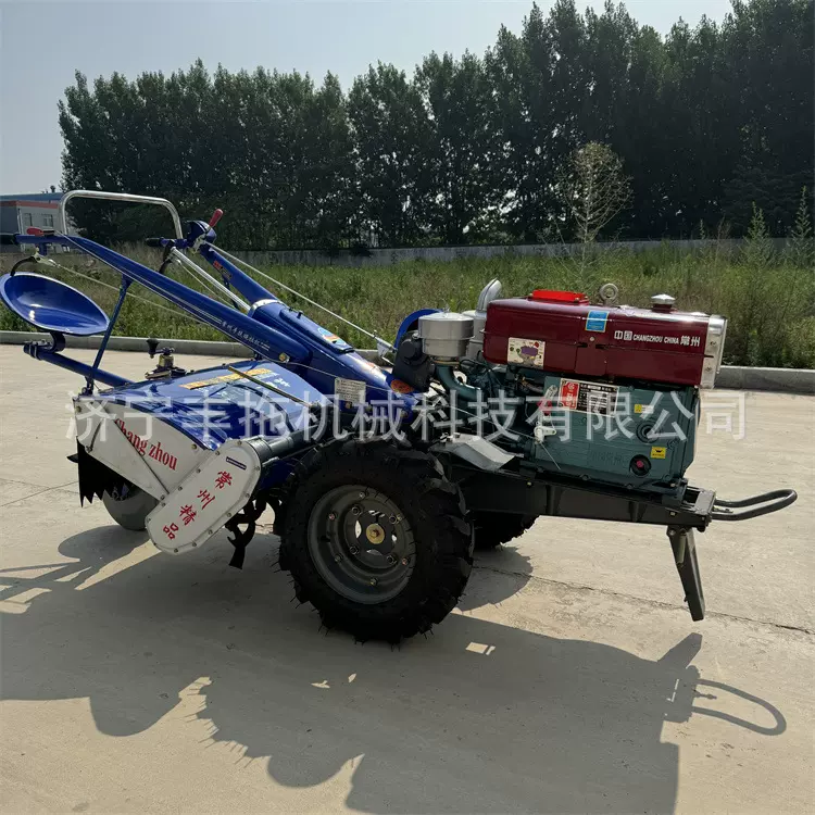常州牌151底盘15马力手扶旋耕拖拉机 两轮耕地除草开沟碎草犁地机