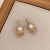 Advanced fashionable universal earrings from pearl, 2023 collection, light luxury style, high-quality style, french style, western style
