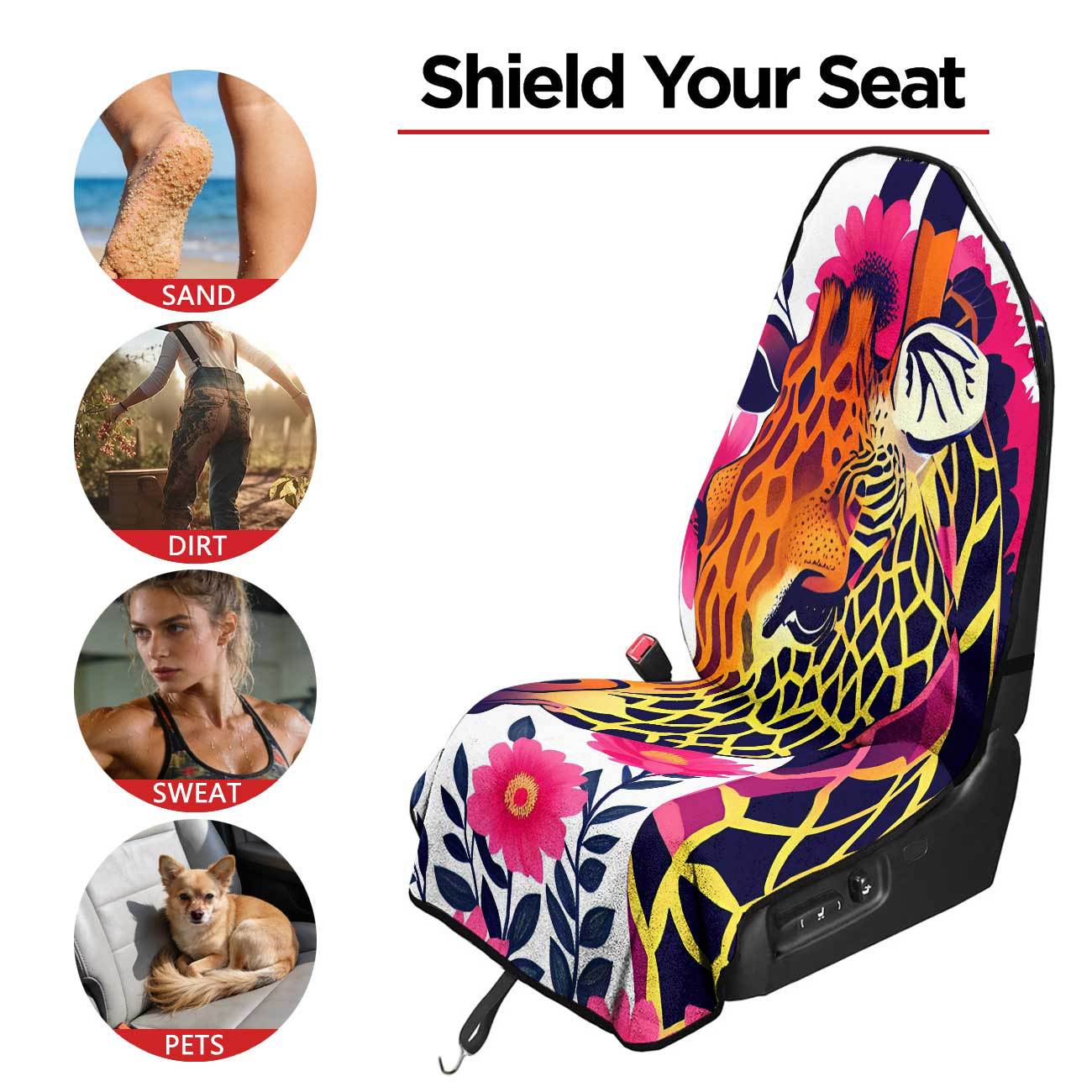 Car seat towel cover front seat protector suitable for gym and exercise, universal for all seasons, car use 44