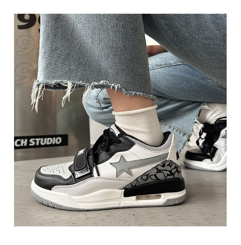 2023 neue koreanische Ins Wind Burst Crack Hit Farbe Casual Air Cushion Jogging Nische Paare atmungsaktive Sportschuhe für Männer und Frauen_voghion.com