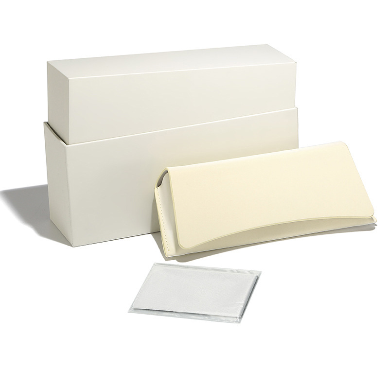 23 GM Whiteboard Wallet Bag Glasses Case Set Off-white Soft Bag Glasses Case Carton Glasses CLOth Can Be Printed Lo