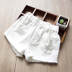 女の子用ショートパンツ 夏用 薄手 新作 ゆったり 大きめサイズ 子供用デニムパンツ 子供用白パンツ 夏服