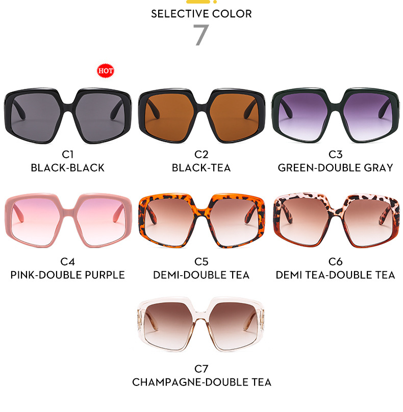 European and American new style irregular large frame sunglasses cross-border fashion retro sunglasses women's modern trendy sunglasses_voghion.com