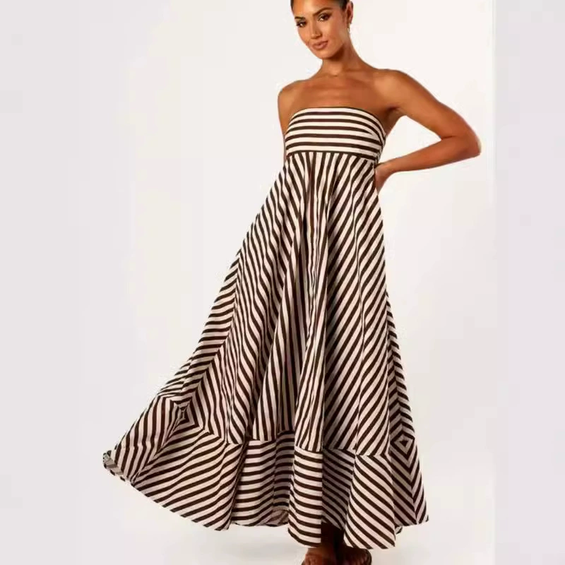 2024 Независимая станция Европейская и Американская трансграничная летняя мода с принтом без спинки