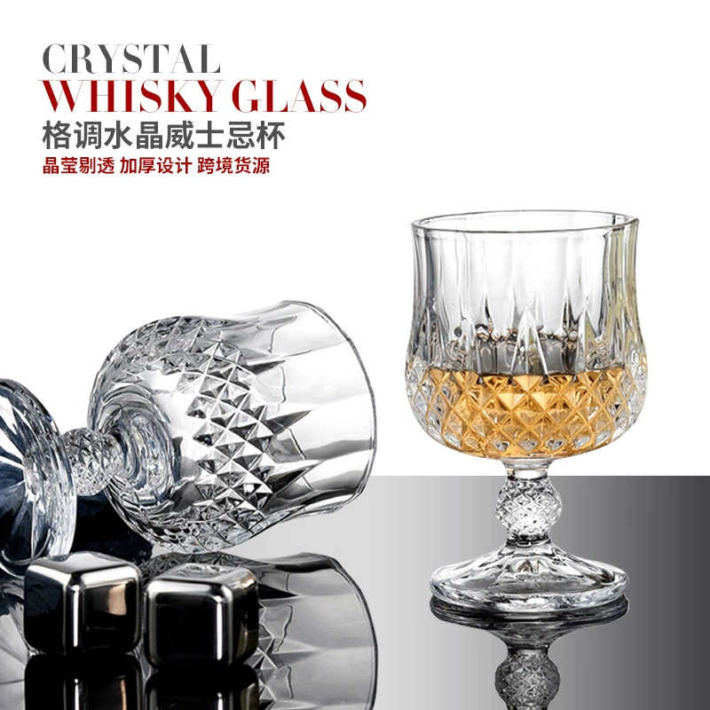 Glass wineglass for whiskey, increased thickness