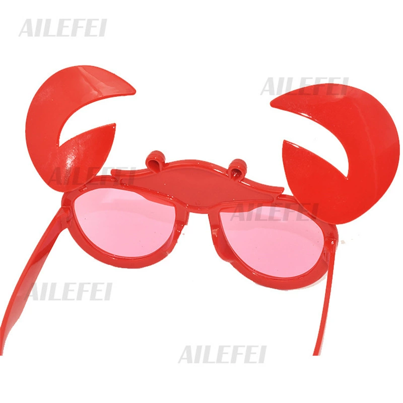 Очковая ракаобразная ( Crab shaped glasses ), забавные очки для пляжных фото, забавные реквизитные очки для гавайских вечеринок