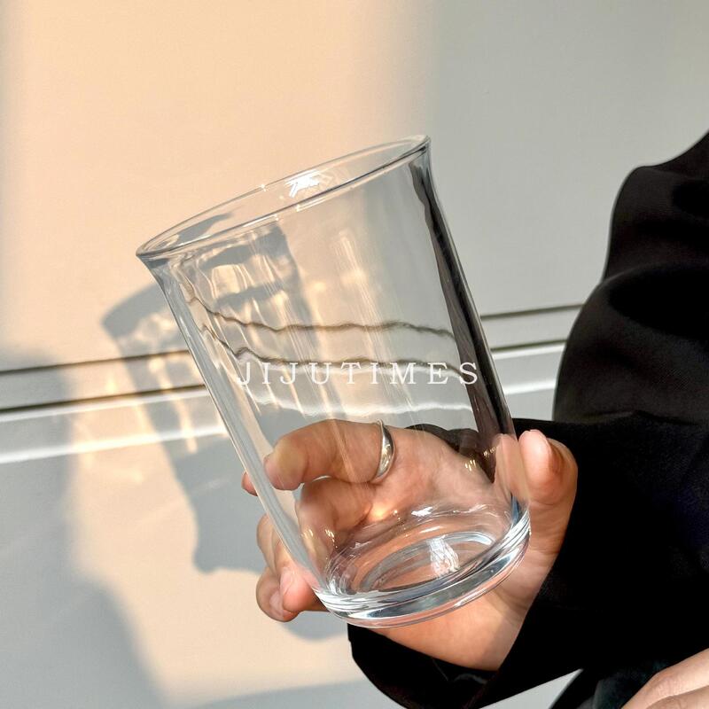 Ins Simple Glass Cup Coffee Cup Water Cup Tea Cup Milk Drink Cup Milk Tea Coffee Breakfast Water Cup