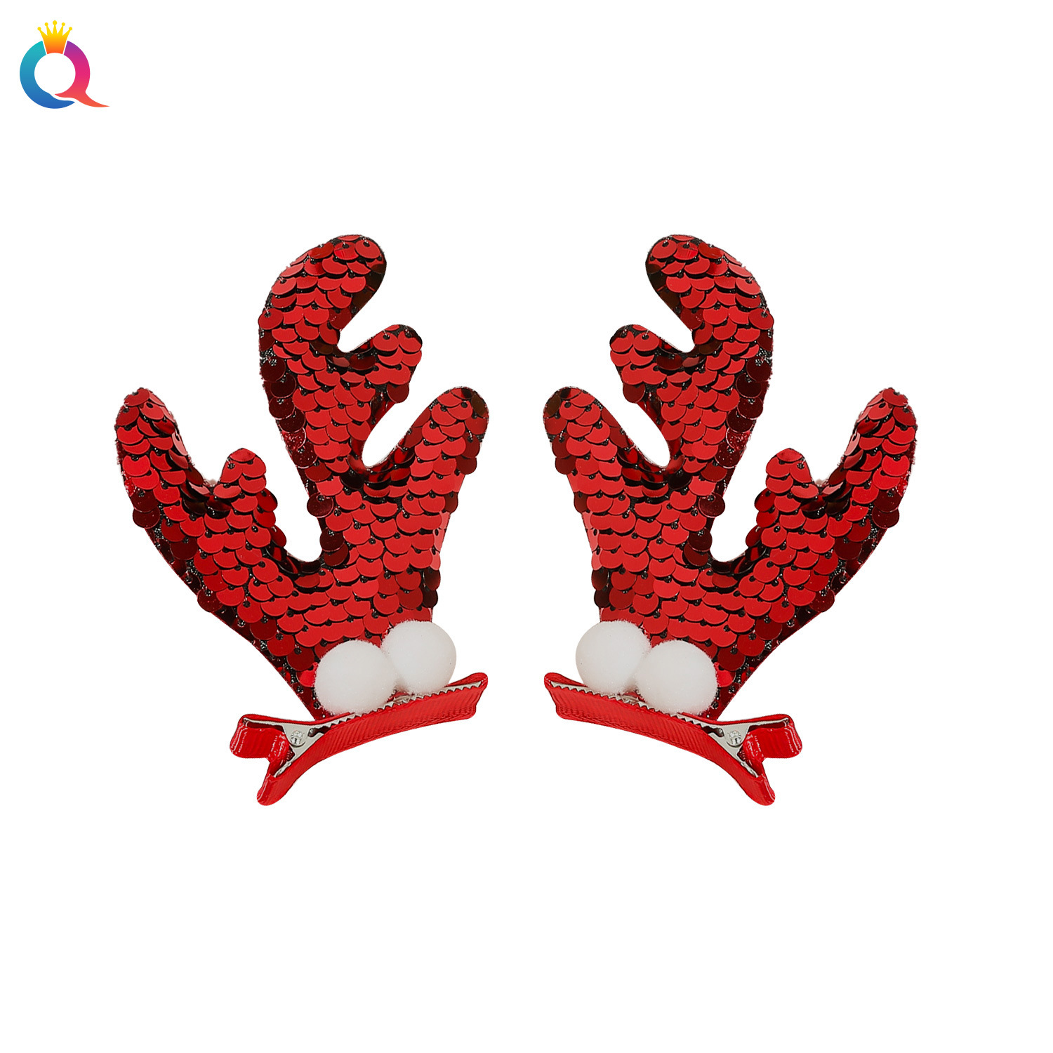 Cadeau de Noël Épingle à cheveux de Noël Déguisement de vacances Pince à bec de canard Pince à cheveux Pince à frange latérale Accessoires pour cheveux en gros_voghion.com