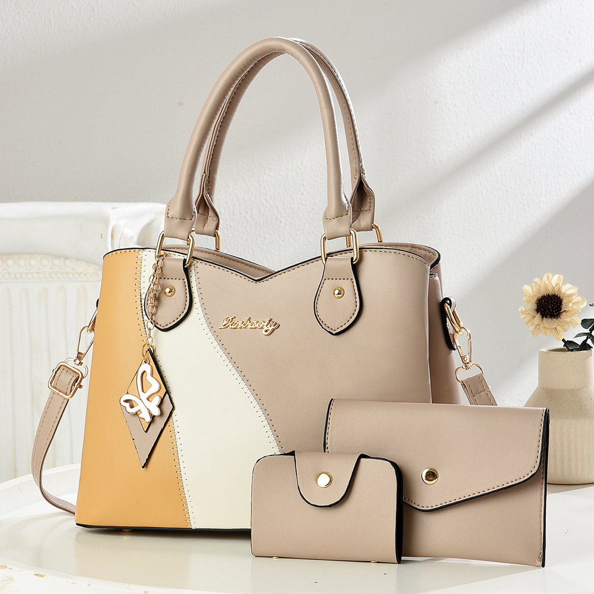 Bolso de Hombro y Mano para Mujer de PU, Gran Capacidad, para Viajes y Ocio image 3
